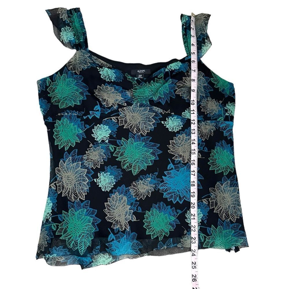 Alfani Blue and Green Skirt Set - Picture 3 of 12